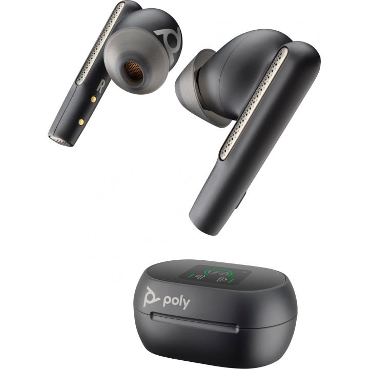 POLY Voyager Free 60+ UC Auriculares Inalámbrico Dentro de oÍ­do Llamadas/Música USB Tipo C Bluetooth Negro