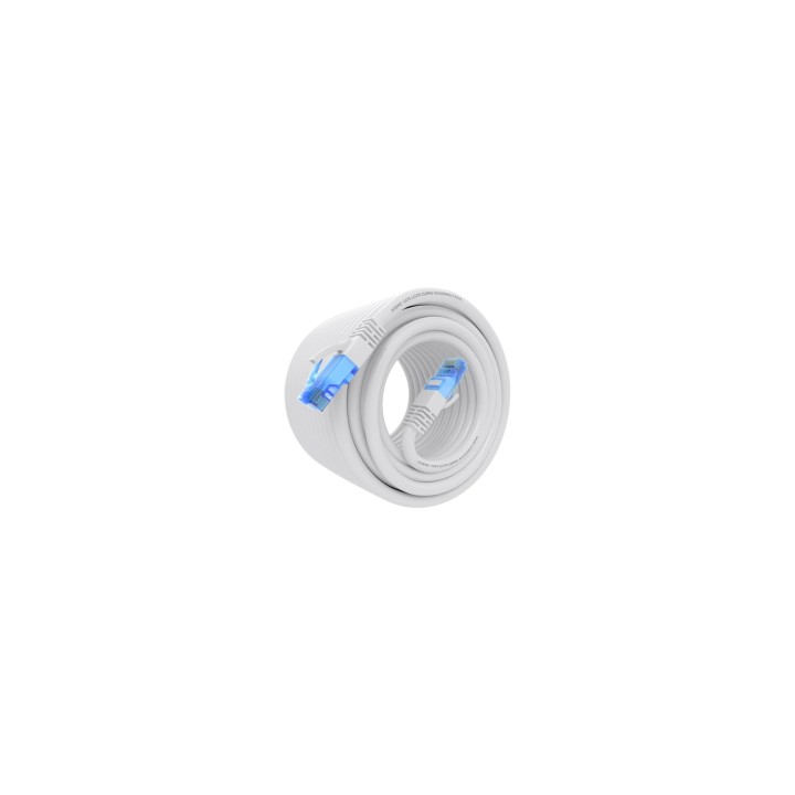 AISENS Cable De Red Latiguillo RJ45 Cat.6 UTP AWG26 CCA, Blanco, 15 m