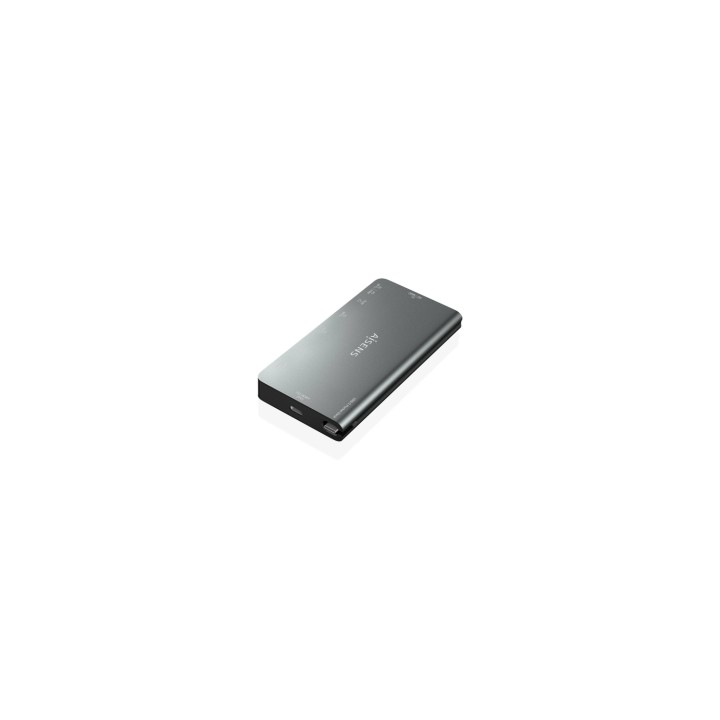 AISENS USB-C Dock 8 en 1, USB-C a 1xHDMI, 1xRJ45, 3xUSB-A, 1xUSB-C Datos+PD, 1xSD, 1xMicro SD, Gris, 10 cm