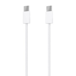 AISENS Cable USB 2.0 3A 60W Apple, tipo USB-C/M-USB-C/M, Blanco, 1.0m