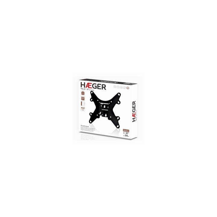 Haeger WB-T37.019A soporte para TV 94 cm (37") Negro