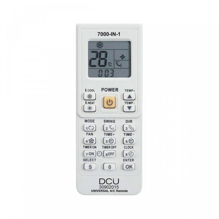 DCU Advance Tecnologic 30902015 mando a distancia RF inalámbrico TV, Sintonizador de TV, Receptor de televisión Botones