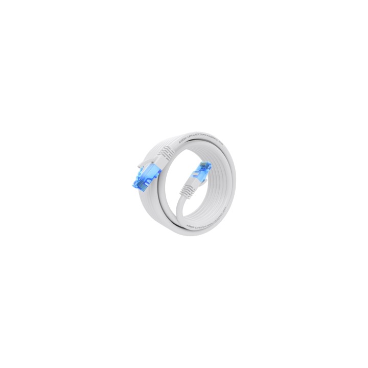 AISENS Cable De Red Latiguillo RJ45 Cat.6 UTP AWG26 CCA, Blanco, 5.0 m