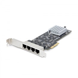 StarTech.com Tarjeta PCI Express de Red Ethernet 4 Puertos NBASE-T 2,5G - NIC I225-V - Tarjeta de Red de 4 Puertos para