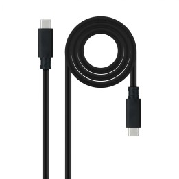 Nanocable Cable USB 3.2 Gen2x2 20Gbps 5A/100W 4K/60Hz USB-C/M-USB-C/M, Negro, 3 m