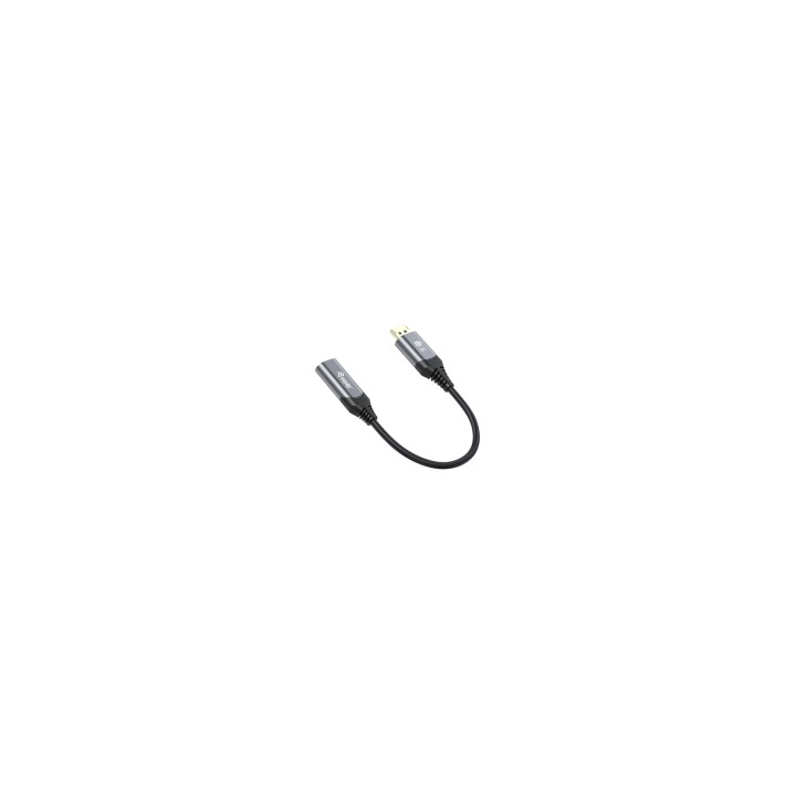 Equip 133446 adaptador de cable de vídeo 0,15 m DisplayPort HDMI Negro, Gris
