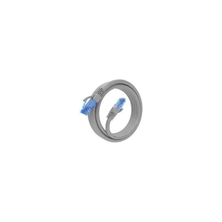 AISENS Cable De Red Latiguillo RJ45 Cat.6 UTP AWG26 CCA, Gris, 3.0 m