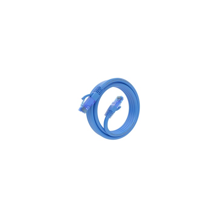 AISENS Cable De Red Latiguillo RJ45 Cat.6 UTP AWG26 CCA, Azul, 3.0 m