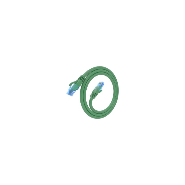 AISENS Cable De Red Latiguillo RJ45 Cat.6 UTP AWG26 CCA, Verde, 0.75 m