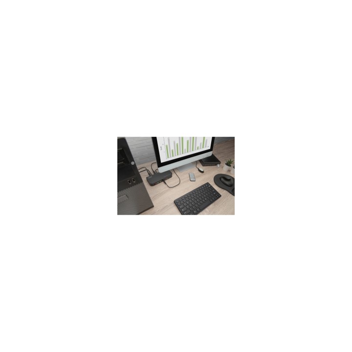 Digitus Conmutador KVM, 2 puertos, 4K60Hz, 2 DP in, 1 DP/HDMI out
