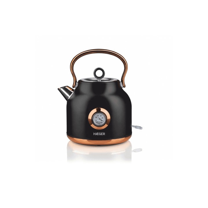 Haeger EK-22B.024A tetera eléctrica 1,7 L 2200 W Negro, Oro