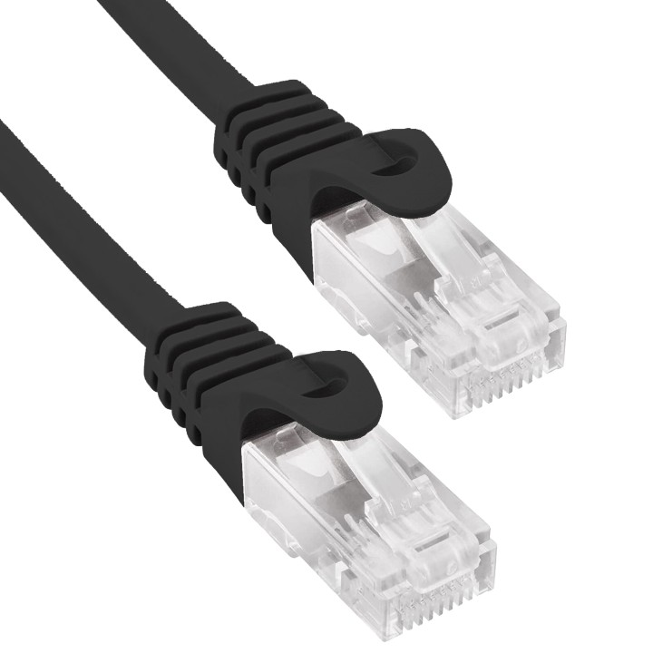 Phasak Cable de Red Cat.6 UTP Solido CCA Cat.6 UTP Negro 3M