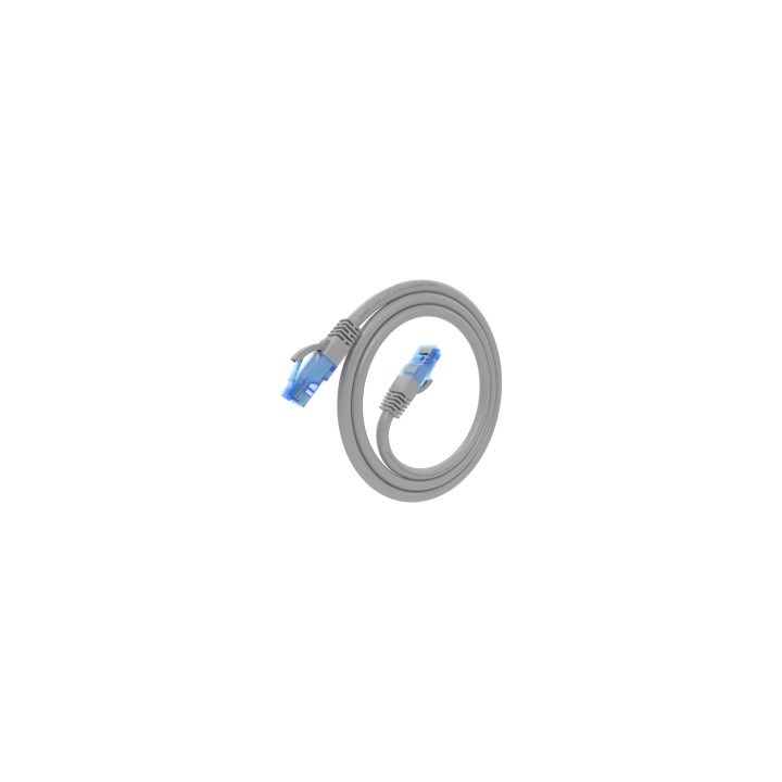 AISENS Cable De Red Latiguillo RJ45 Cat.6 UTP AWG26 CCA, Gris, 0.75 m