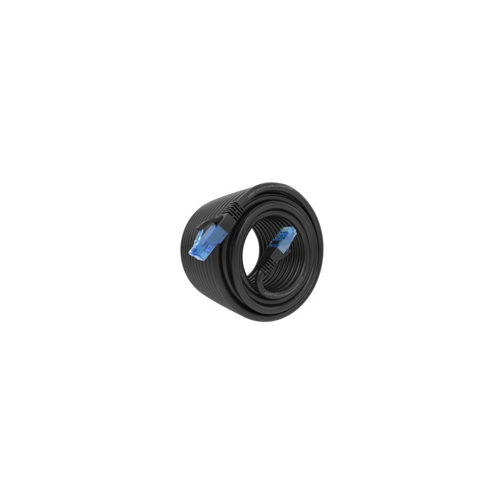 AISENS Cable De Red Latiguillo RJ45 Cat.6 UTP AWG26 CCA, Negro, 15 m