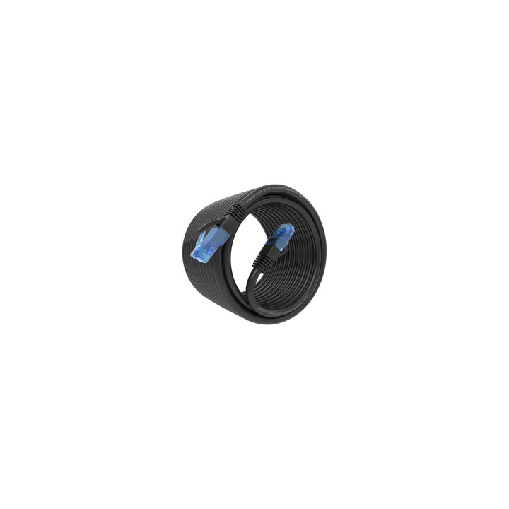 AISENS Cable De Red Latiguillo RJ45 Cat.6 UTP AWG26 CCA, Negro, 7.5 m