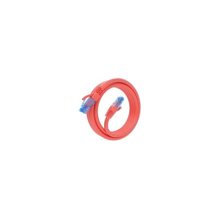 AISENS Cable De Red Latiguillo RJ45 Cat.6 UTP AWG26 CCA, Rojo, 3.0 m