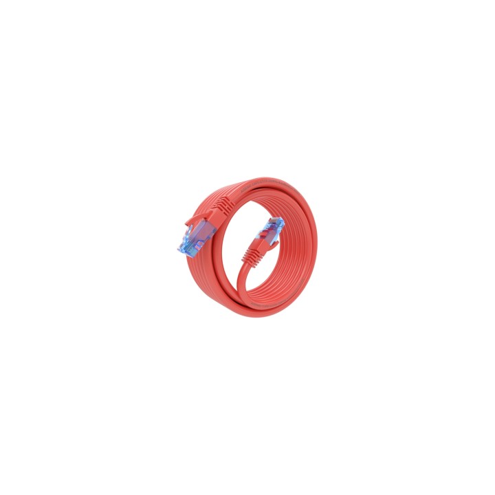 AISENS Cable De Red Latiguillo RJ45 Cat.6 UTP AWG26 CCA, Rojo, 4.0 m