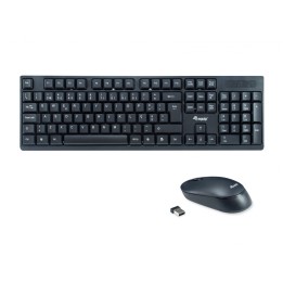 Equip 245222 teclado Ratón incluido RF inalámbrico QWERTY Portugués Negro