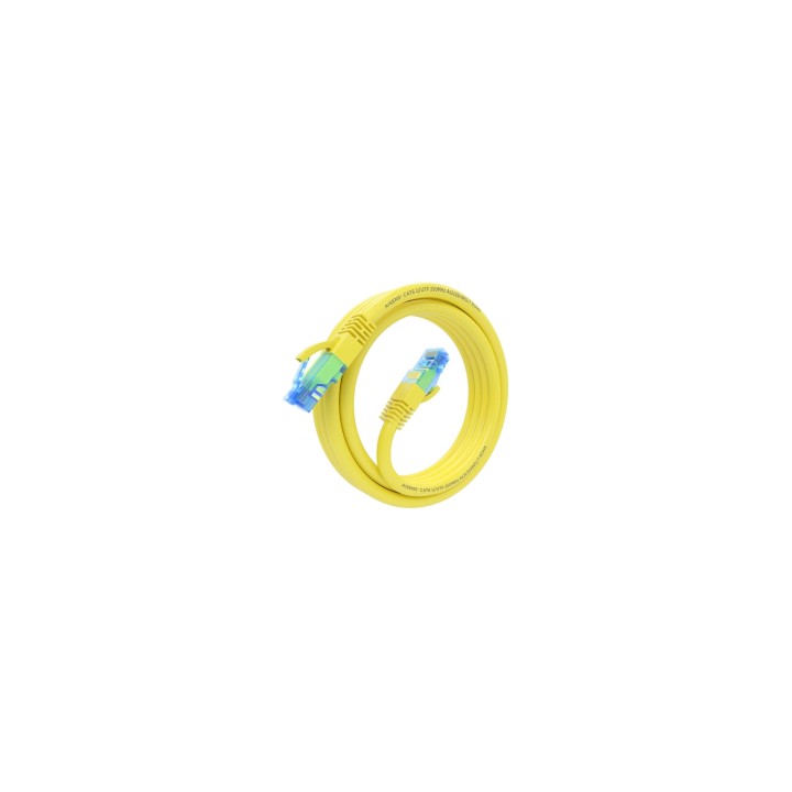 AISENS Cable De Red Latiguillo RJ45 Cat.6 UTP AWG26 CCA, Amarillo, 2.0 m