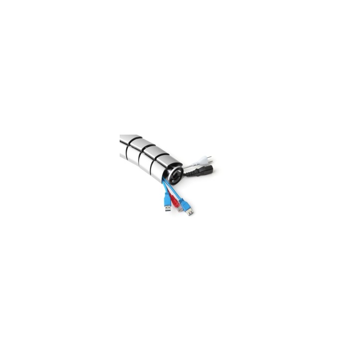 Equip 650862 organizador de cables Escritorio Pasacables Plata 1 pieza(s)