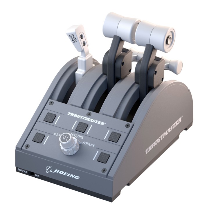 Thrustmaster TCA Quadrant Boeing Edition Gris USB Palanca de mando PC, Xbox, Xbox One X, Xbox Series S