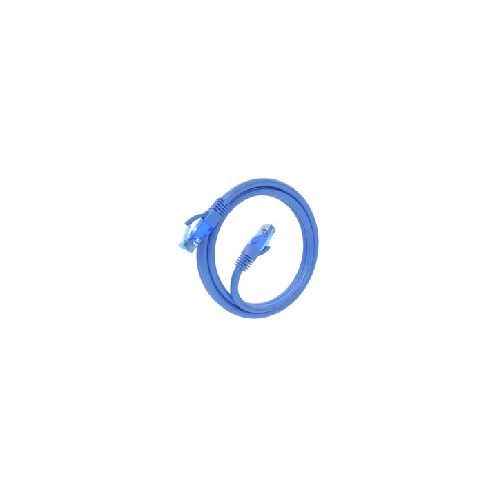 AISENS Cable De Red Latiguillo RJ45 Cat.6 UTP AWG26 CCA, Azul, 1.5 m