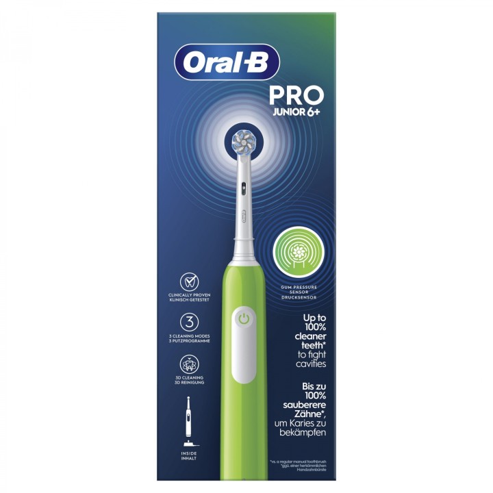 Oral-B Junior 8006540743027 cepillo eléctrico para dientes Niño Cepillo dental giratorio Verde