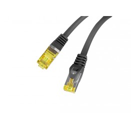 Lanberg PCF6A-10CU-0025-BK cable de red Negro 0,25 m Cat6a S/FTP (S-STP)
