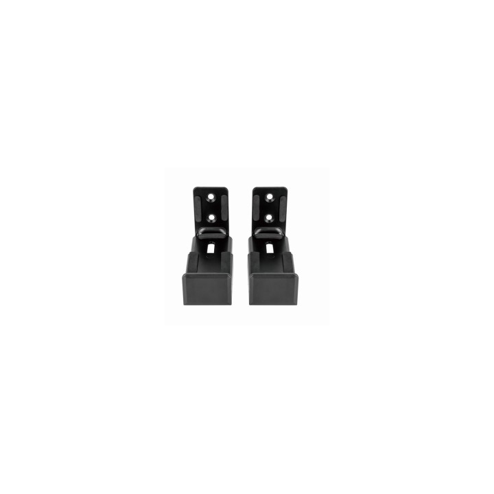 Gembird WM-SB-01 soporte de altavoz Pared Acrilonitrilo butadieno estireno (ABS), Acero Negro