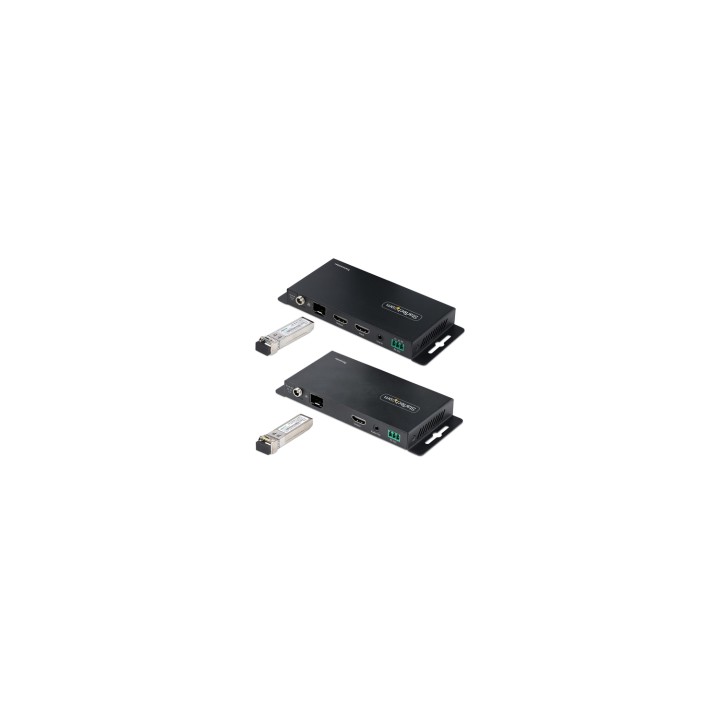 StarTech.com Juego Extensor de HDMI 4K por Fibra - 4K a 60Hz hasta 1km (Monomodo) o 330m (Multimodo) - Fibra Í“ptica LC - HDR -