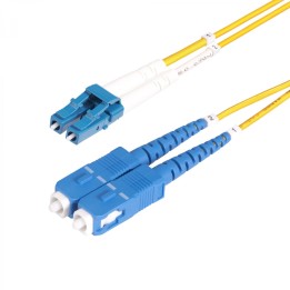 StarTech.com Cable de Fibra Í“ptica LC a SC (UPC) OS2 Monomodo 9/125Âµm 10G LSZH Dúplex de 10m - Low Insertion Loss -