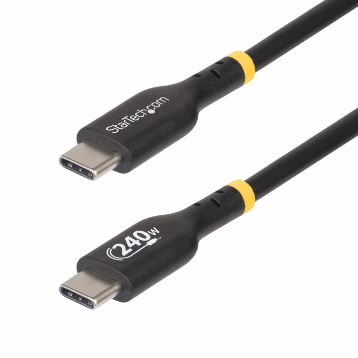 StarTech.com Cable de Carga USB-C de 2m - Cable USB Tipo C - Certificación USB-IF - PD de 240W EPR - Cable USB 2.0 USB-C de