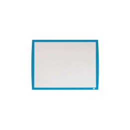 Nobo Pizarra Blanca Magnetica Pequeña 585x430 - Marco de Colores Vibrantes - Accesorios de Pizarra a Juego - Azul