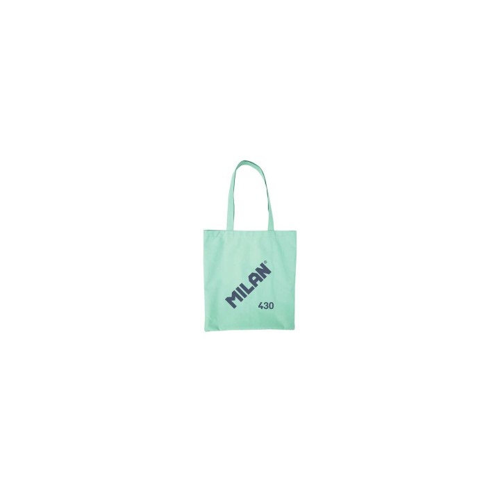 Milan Serie 1918 Tote Bag Bolsa de Tela - Tamaño 50x38x41cm - Asa Larga 27cm - Tejido 'ripstop' - Color Verde