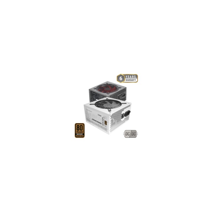 Mars Gaming MPB750 unidad de fuente de alimentación 750 W 20+4 pin ATX ATX Blanco