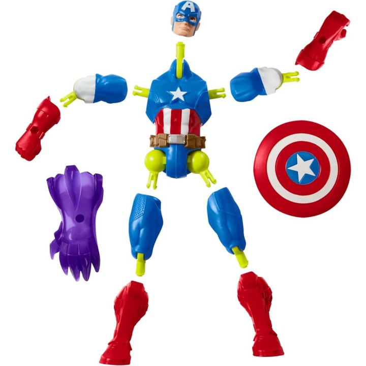 Figura Capitan America Mix Mashers Marvel 12cm
