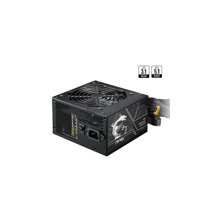 MSI MAG A750BN PCIE5 II unidad de fuente de alimentación 750 W 24-pin ATX ATX Negro
