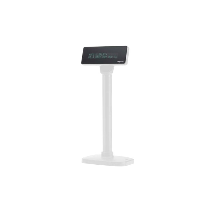 Approx appVFD01 Visor de Cliente VFD para TPV Blanco