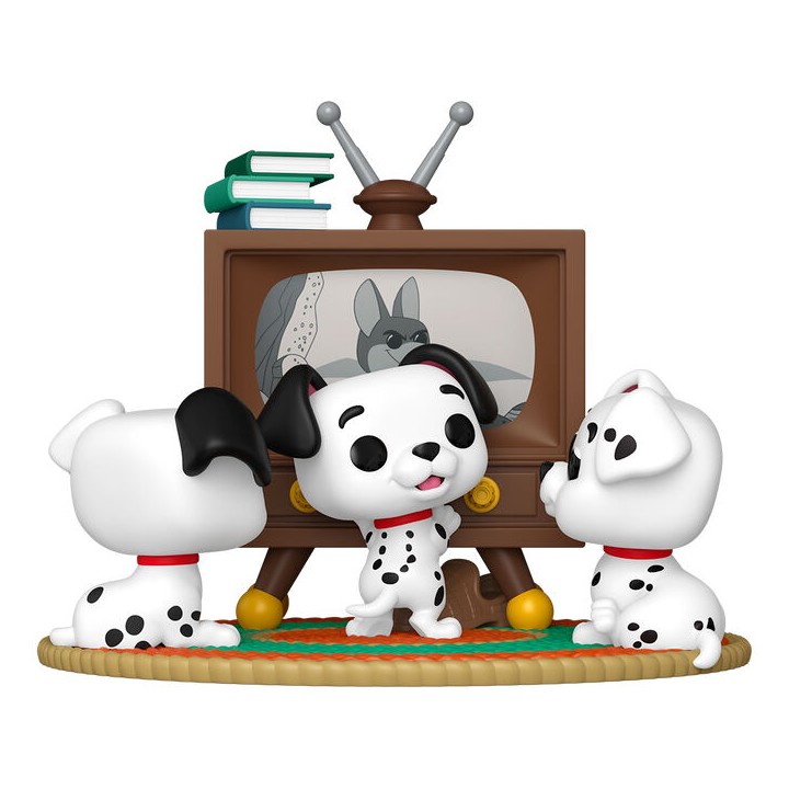 Figura POP Moment Disney 101 Dalmatas Rolly Patch & Lucky with TV