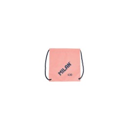 Milan Serie 1918 Bolsa/Mochila de Tiras Grande - Tejido 'ripstop' Ligero y Resistente - Medidas 34x42x0.7cm - Color Rosa