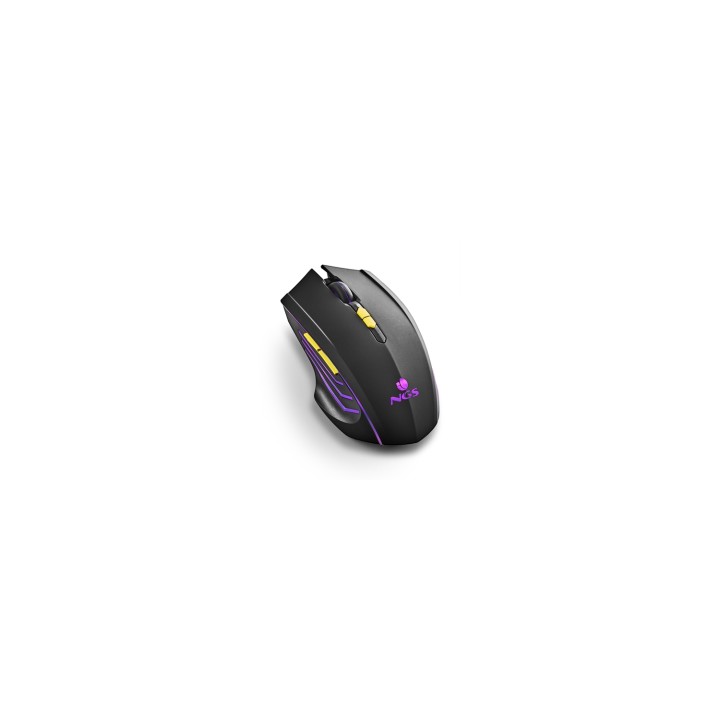NGS GMX-200 ratón Ambidextro Óptico 3200 DPI