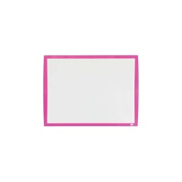 Nobo Pizarra Blanca Magnetica Pequeña 585x430 - Colores Vibrantes - Accesorios Incluidos - Fucsia