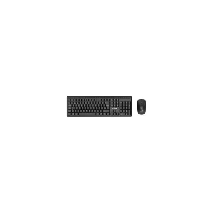 Nilox NXKMWE011 teclado Ratón incluido RF inalámbrico Español Negro