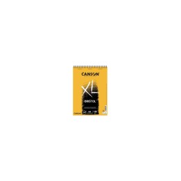 Canson Bloc XL Bristol Extraliso A4 de 50 Hojas 180gr - Acabado Satinado - Muy Resistente - Color Blanco
