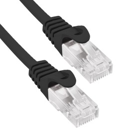 Phasak Cable de Red 100% Cu Cat.6 UTP Sólido Negro 10M
