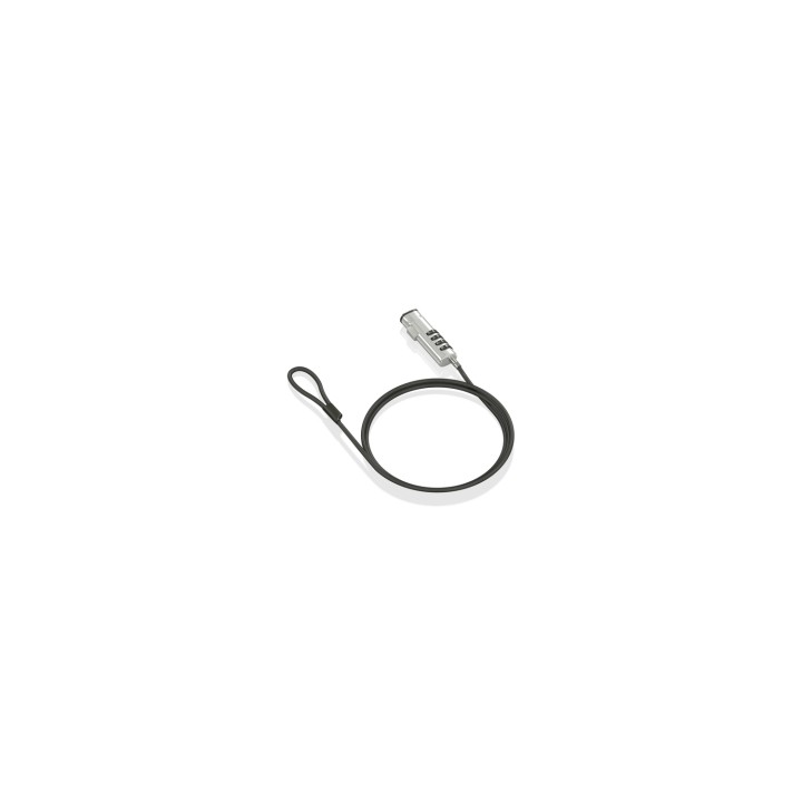 AISENS Cable de Seguridad tipo NANO con cerradura de combinación para ordenador, monitor, portátil 1.5m