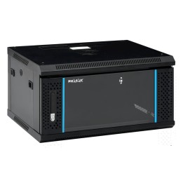 Phasak Armario Rack PRO 19" 6U 600 x 450 negro con ventilación - PHO 2106 (Montado)