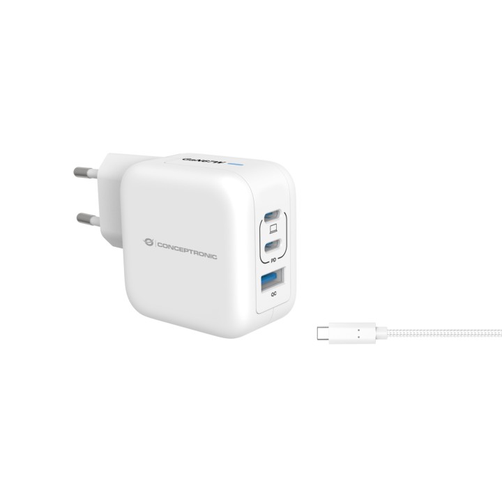 Conceptronic ALTHEA17W cargador de dispositivo móvil Universal Blanco Corriente alterna Carga rápida Interior