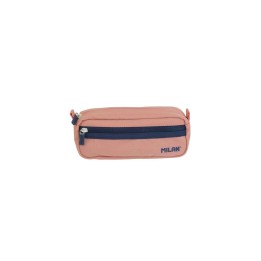 Milan Serie 1918 Estuche Portatodo Rectangular 2 Compartimentos - Tejido Resistente a las Roturas y Rasgaduras - Medidas
