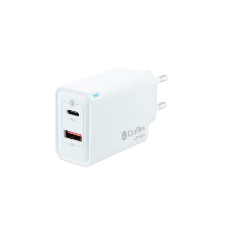 CoolBox Cargador USB 45W con tecnología GaN